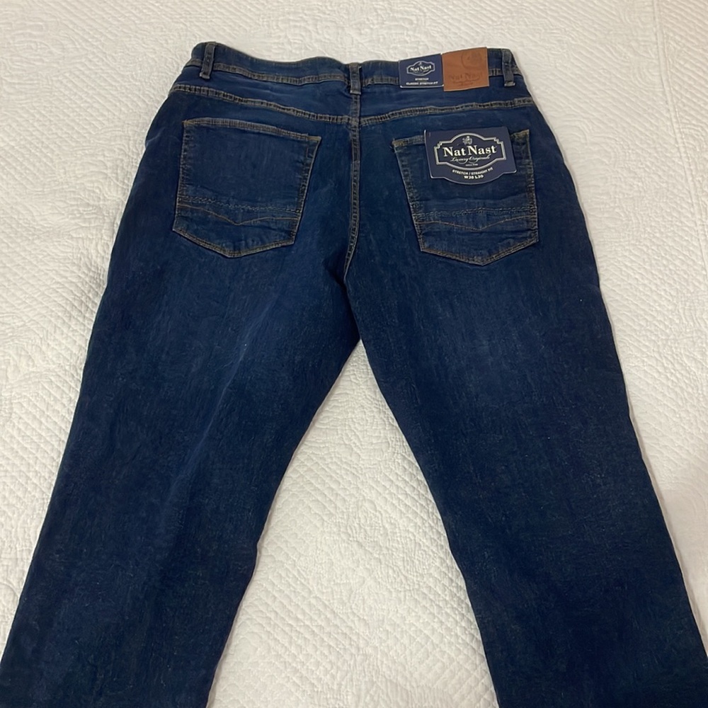 Nat Nast Jeans. Size: W38 L30. Color: Dark Rinse. - Picture 5 of 7